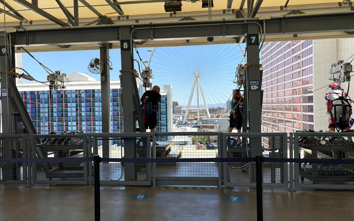 The boarding gate on the FLY LINQ launch deck